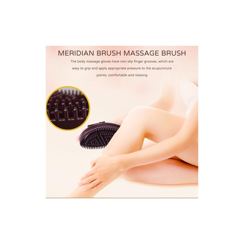 Brochas Masaje Meridian Cepillo Cuerpo Vientre Cuero Cabelludo Relajación Completo