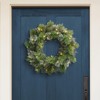 Puleo International 24" Pre-Lit Artificial Oklahoma Pine Wreath with LED