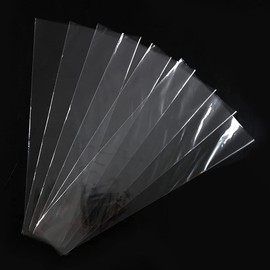 GSHLLO 100 Pcs Transparent Flower Bouquet Bag Rose Packaging Bag Flower Wrapping Bag Clear Cellophane Flower Bag Valentine's Day Flower Packing Bag Floral Bouquet Sleeve Bag