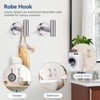 TQKAG Brushed Nickel 5 Piece Bathroom Hardware Accessories Set 23.6"