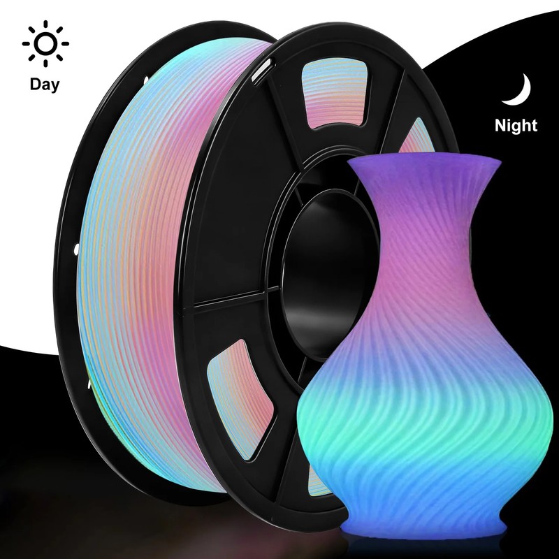 Glow in the Dark PLA Filament for FDM 3D Printing