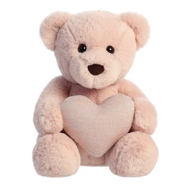 Aurora - Valentines - 10" Tuffy Blush Bear with Heart