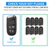 QBUC for Dodge Key Fob Cover 5 Buttons Silicone Key