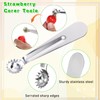 Qianyu 6 Pcs Tomato Stem Corer Strawberry Pitter Baller Practical