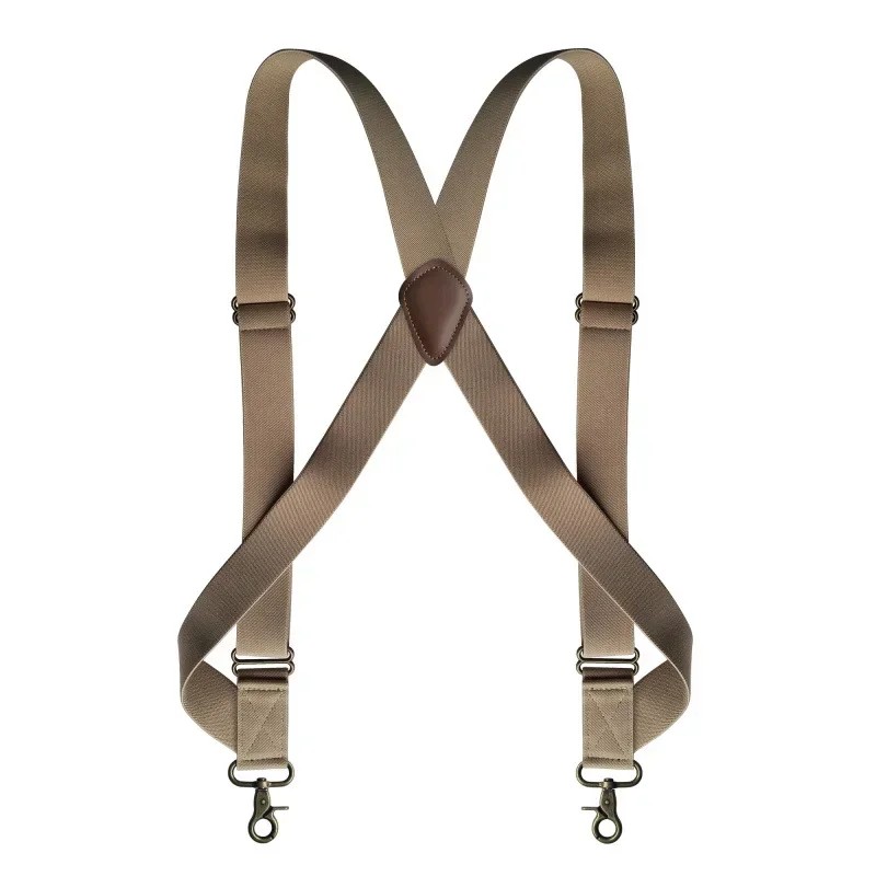 Men's X-Back Suspenders for Pants – 3.5cm Wide Adjustable Elastic