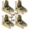 4Pcs Folding Self Bracket Locking Hinge with Screws, Leg Fittings