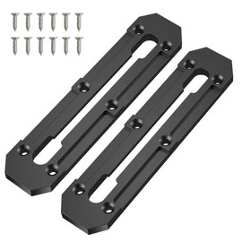 2Pcs Kayak Track Mount，Aluminum Kayak Gear Track Mount Accessories (6 in)