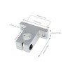 eMagTech Linear Ball Bearing Mounting Bracket for Linear Guide SK20
