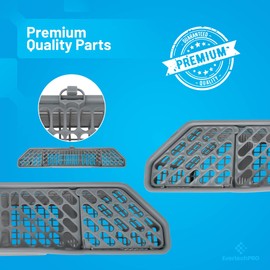 EvertechPRO WD28X10128 Dishwasher Silverware Basket Replacement, Durable Dishwasher Basket with Flaps Open Design, Dishwasher Utensil Basket Compatible with GE and fits Kenmore dishwasher