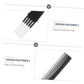 Baluue 6pcs Multi-function Teasing Comb Hair Picks for Hair Styling for Salons and Home Use