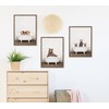 Kate and Laurel Sylvie Bear Rustic Bubble Bath Framed Canvas