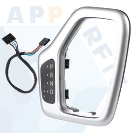 Transmission Shifter Bezel with Wire Harness 5YD27XSAAA 68413957AA 601-402 Silver for Gear Shift Compatible with 2014-2018 Jeep Cherokee Service Shifter Repair Accessories Parts