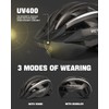 VICTGOAL Bike Helmet with USB Rechargeable Rear Light Detachable Magnetic