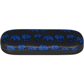 Hard Shell Eyeglass Case Clamshell For Boy Girl Small Frames, Reading Glasses – Elephant