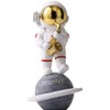 Paimuni Astronaut Figurine Home Decor Resin Spaceman Statue White Gold