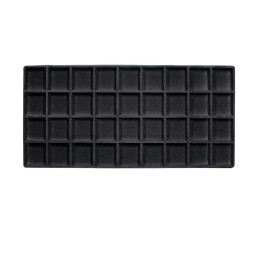FindingKing 5 Black 36 Compartment Display Tray Inserts