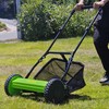 EAGWON 14-Inch 5-Blade Manual Push Reel Lawn Mower Cordless, with