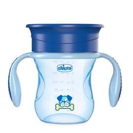 CHICCO, Vaso Entrenador Perfect Cup 360, 12m+ Color Azul