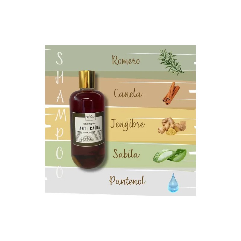 Shampoo Heralba Romero- Sábila-jengibre Anti-caída 500 Ml
