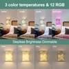 Shenmoyl Adhesive Battery Operated Wall Sconce Set of 2, 5000