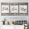 Elephant Stock Faith Love Hope Inspirational Quote Multi Piece Canvas