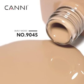 CANNI- Esmalte de uñas en gel nude, 1 pieza Esmalte de uñas en gel nude Esmalte de uñas en gel color rosa nude Alto brillo Soak Off UVG