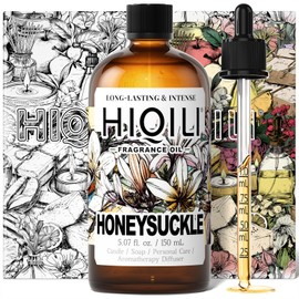 HIQILI Honeysuckle Fragrance Oil for Home Diffuser, Perfect for Candle & Soap Making, Relaxation, Beautiful Gifts - 5.07 Fl Oz