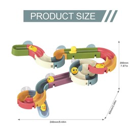 Homiliky Baby Bath Toys, 34 Pcs Bath Track Toy with Water Slide & Wind-Up Duck, Bathtub Toy Slide for Kids Aged 3-6, Fun Bath Toys for Boys and Girls