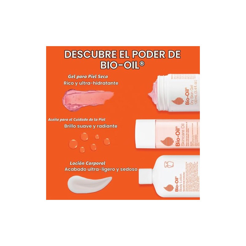 Bio-Oil Gel para piel seca, humectante facial y corporal, hidratación