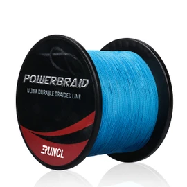 RUNCL PowerBraid Fishing Line, Durable Braided Line 8 Strands - Seamless Weaving Tech, Enhanced Coating Tech, Round Profile, Zero Stretch, High Sensitivity (Blue, 300Yds, 60LB(27.2kgs))
