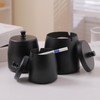 Ashtray with Lid for Cigarette, Stainless Steel Smokeless Odorless Windproof