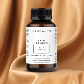 JSHealth Skin Bright+ Formula - Skin Supplement with Vitamin B, Vitamin C & SkinAx² - 1 Month Supply