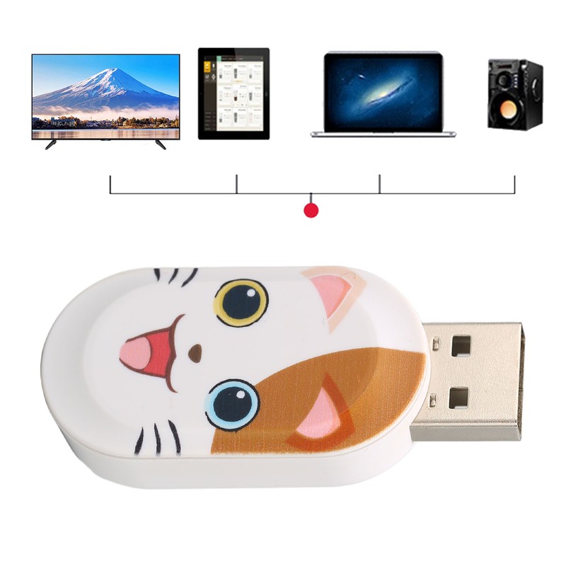Cartoon U Disk Cute Cat Pattern Anti Electromagnetic Interference USB2.0