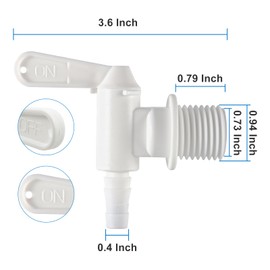 Plastic Bottling Bucket Spigot Portable Beer Faucet, Bucket Tap Faucet for Homebrewing Bucket Picnic Beverages Parties (4Pcs)