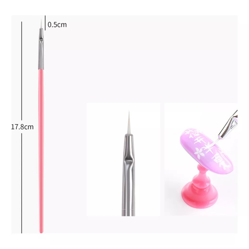generic Juego De Pinceles De Uñas De 15 Piezas Para