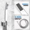 PGKKLE 12 Inch Rainfall Shower System - Wall Mounted Complete