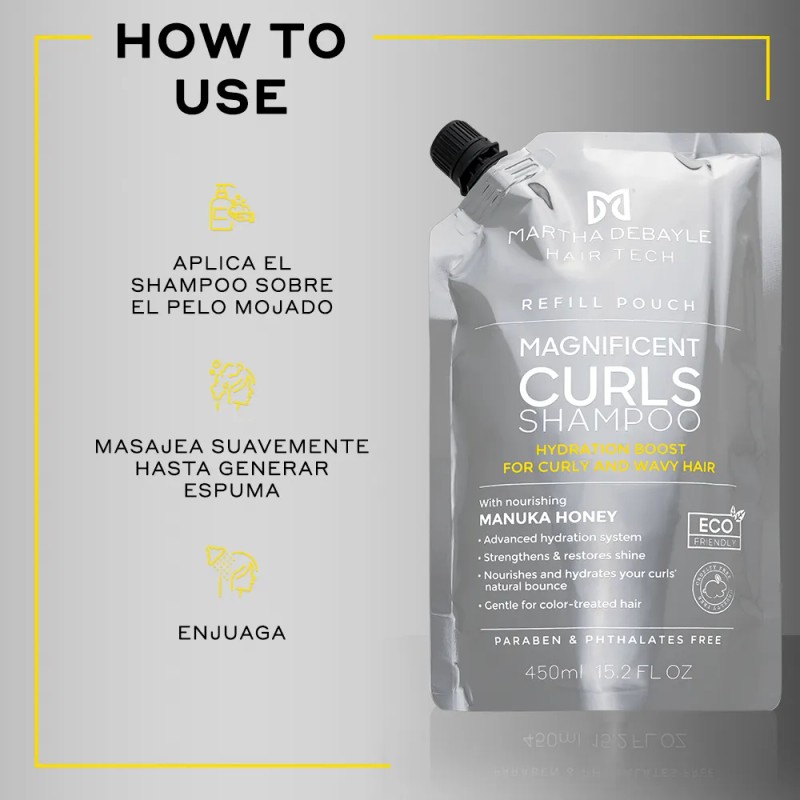 MARTHA DEBYALE HAIR TECH Magnificent Curls Shampoo Pouch. Chinos, con