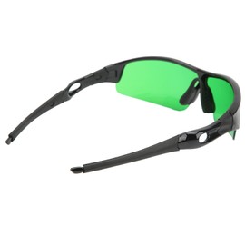 Akozon Grow Room Glasses, UV Safety Goggles for Work Glasses, LED Grow HPS Lighting, Light Protection (GREEN)