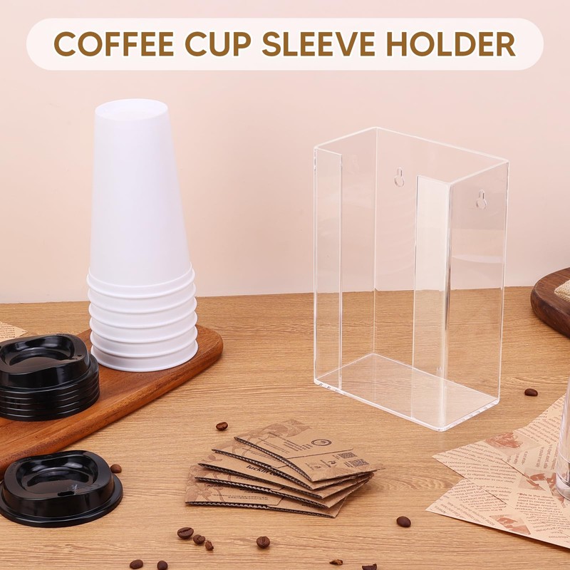 AFOROEOA Coffee Cup Sleeve Holder Holds Up To 75 Sleeves