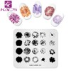 KADS Nail Art Stamp Plate Overprint Butterfly Flower Leaves Series