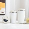 Vacuum Insulation Cup 304 Stainless Steel Simple Portable Temperature Display