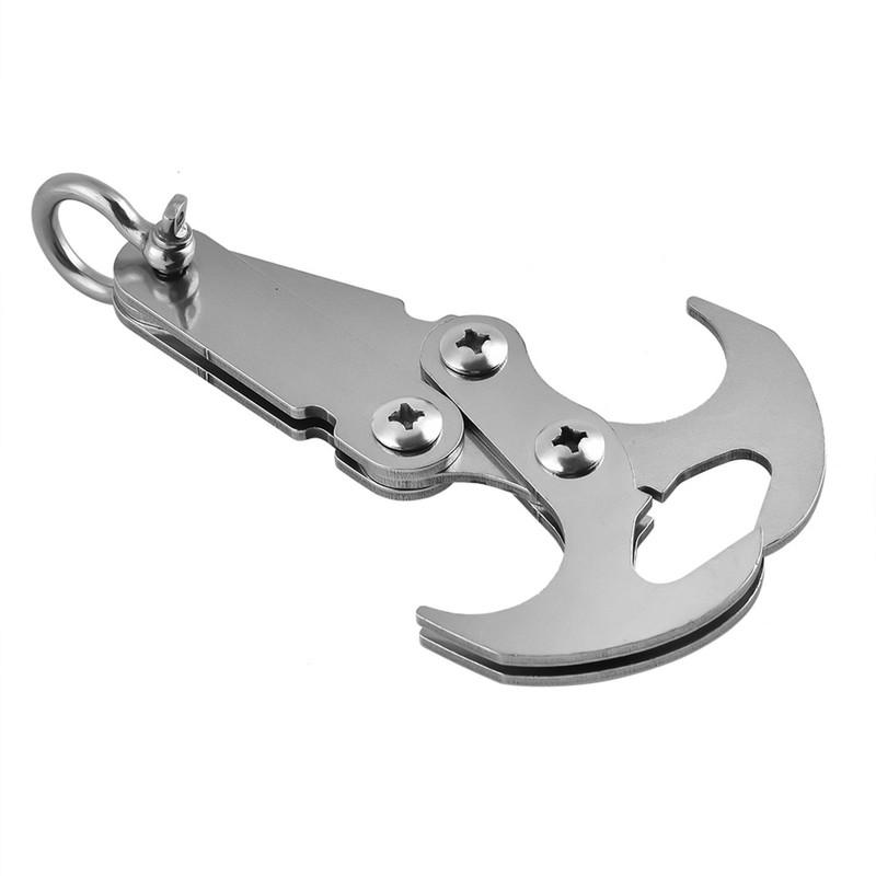 Outdoor Stainless Steel Multi Function Tool Folding Grappling Hook Climbing