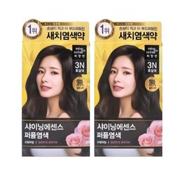 Mise-en-scène All New Shining Essence Hair Dye 3N Dark Brown 2 Pack / 미쟝센 올뉴 샤이닝 에센스 염색약 3N 흑갈색 2개팩