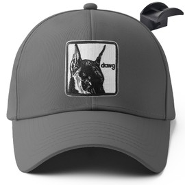 urban ace Baseball Cap Men Women 100% Cotton Including Wall Hook Snapback Closure Adjustable Outdoor Running Sports Leisure Baseball Cap Men Women, Dark Grey Dawg