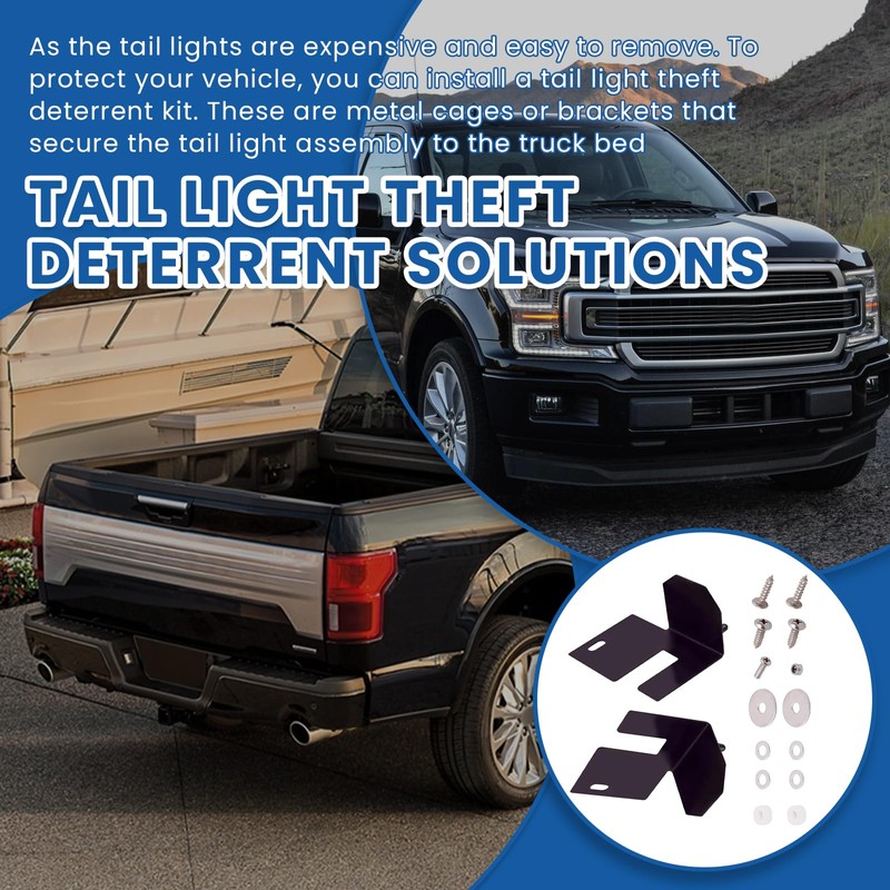 Ciuouient Tail Light Theft Deterrent, Iron Tail Light Housing Replace