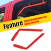 WSays Aluminum Front and Rear Grab Bar Handle Grip Set