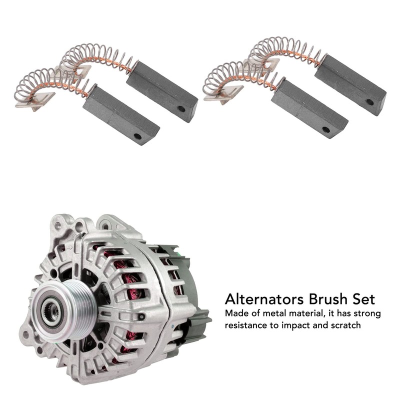 Acouto Replaceable Carbon Motor Brushes 4PCS Alternators Brush Set A647X50870