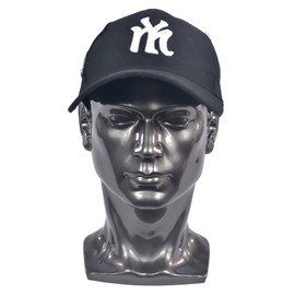 MMZ Plastic Men Mannequins Head Dummy Realistic Male Wig Mannequin Dummy Head For Hat Sunglass Display Manikin Head (30hh)