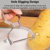 2Pcs Kitchen Speed Peeler, Stainless Steel Y-Shaped Potato/Vegetable/Fruit Peeler with