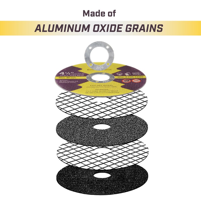 Bates Cutting Wheels, 4 1/2' x 7/8', 20 Pack Cut